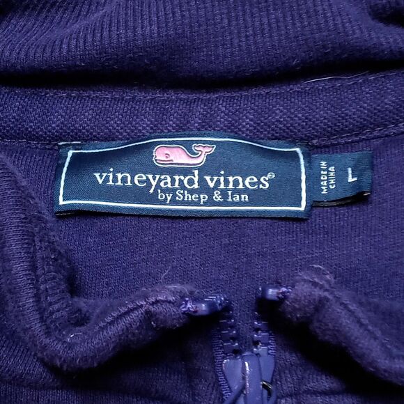 Vineyard Vines Purple 1/4 Zip Pullover Sweatshirt - Men's Size Large - Picture 8 of 11